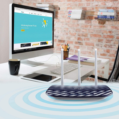 Imagen 2 de 5 de Router Inalambrico Tp-link Archer C20w Ac750 Dual Band 3 Ant