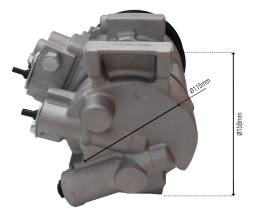Compressor Tse14c Corolla 1.8 2 Sensor E Torre 2012 A 2015