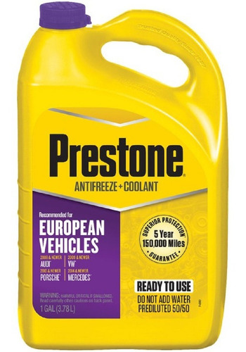 Prestone Antifreeze/coolant 50/50 European Violeta-morado