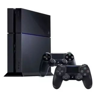 Sony Playstation 4 500gb Standard 2 Controles Cor Preto Onyx