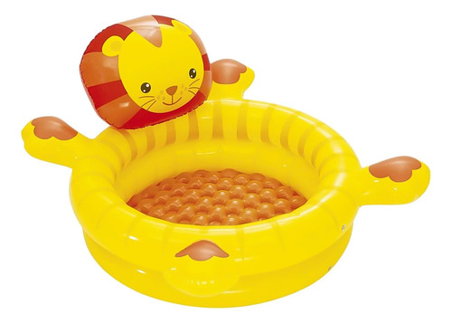 Piscina Bestway Leon Inflable Con Pelotas 111x98x61.5cm