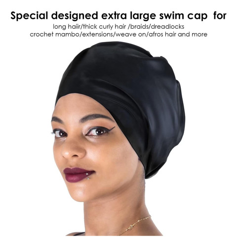 Dsane Gorro De Natacion Extra Grande Para Mujeres Y Hombr...