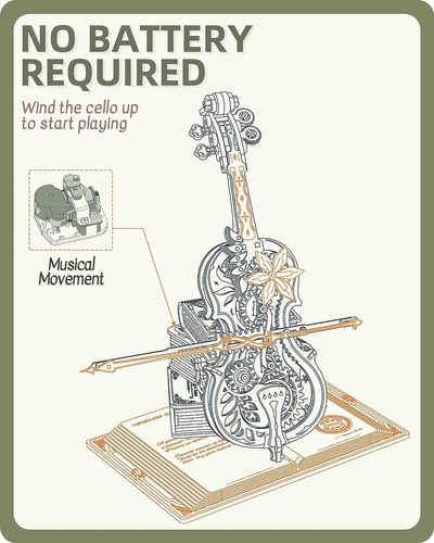 Mz Puzzle De Madera 3d Modelo De Madera Para Violonchelo