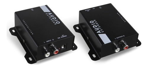 Extensor De Áudio Longa Distância Via Cat5/6 Audio Extender Cor Preto