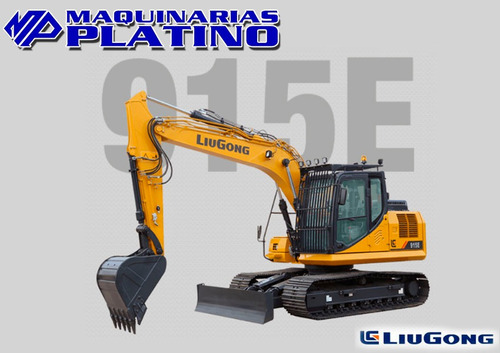Excavadora Sobre Orugas Liugong CLG 915 E, Cuotas Y Pesos $