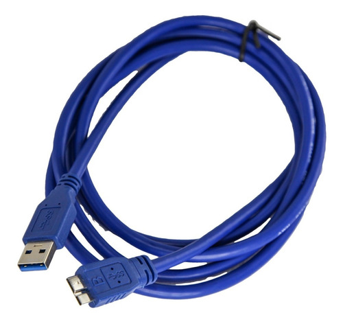 Cable Micro Usb 3.0 B A Usb 1.8mts Nisuta Disco Externo Htec