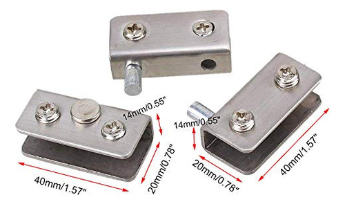 Abrazadera Bisagra Puerta Cristal Rannb Acero Inoxidable -