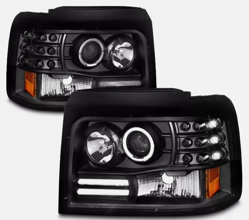 Opticas Compatibles Con Marca Ford F100 F150 Led Fume 