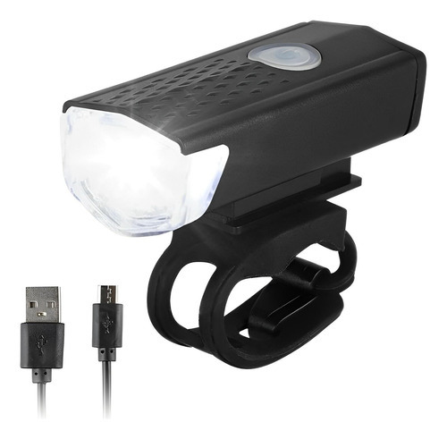 Linterna de bicicleta recargable, luz LED USB para bicicleta
