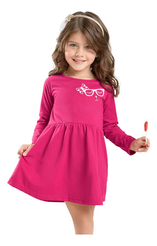 Vestido Paq X2 Infantil Rosa Mp 32588