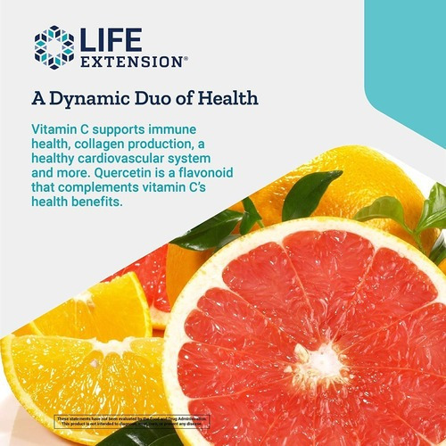 Imagen 3 de 5 de Vitamina C Con Bio Quercetina 60 Tabletas Vegetarianas Sin Sabor