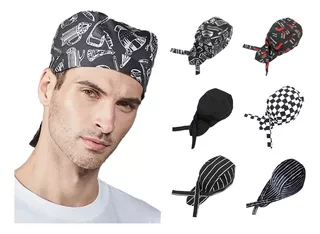 Paquete De 6 Gorros De Chef Ajustables Unisex Modernos