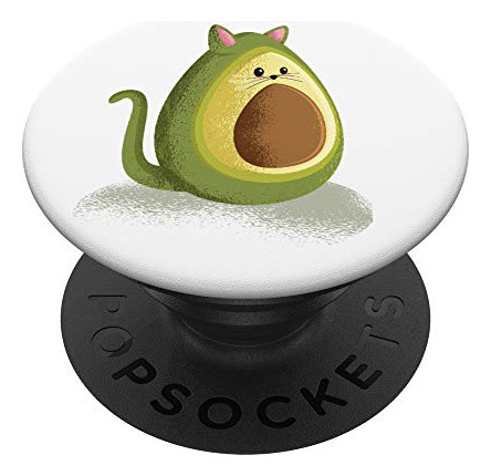 Cat Y Aguacate Para Chicas De Gato Popsockets 6gj5t