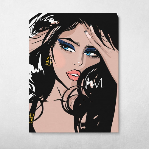 Cuadro-mujeres Hermosas Grafitti 1 Popart-90x70cm