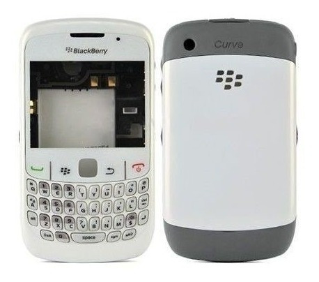 Carcasa Blackberry Curve 8520 Original Blanco Y Gris