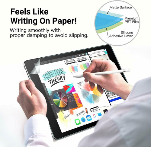 Mica Film Para iPad 8 10.2 Mate Anti Huellas No Vidrio