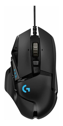 Imagen 1 de 7 de Mouse gamer Logitech G Series G502 Hero negro