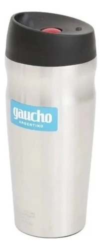 Vaso Térmico Gaucho Argentino De 400ml Mod.gj02-040 Plateado Lisa