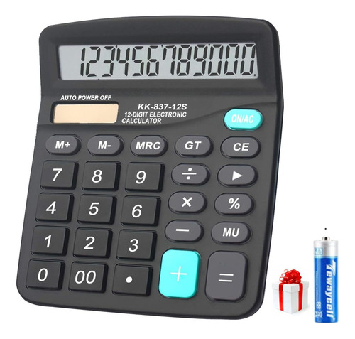Calculadora Electronica Pantalla Grande 12 Dígitos Display