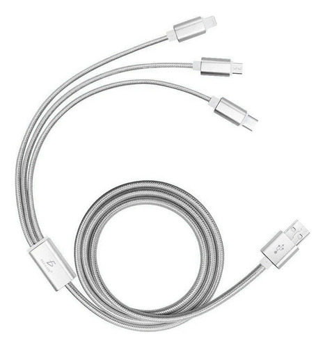 Cable Celular Usb Reforzado 3 En 1 Marca Ele-gate