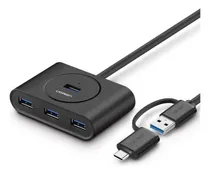 Comprar Hub Usb 3.0 Dual Ugreen Adaptador Usb Tipo C A 4 Puertos 3.0