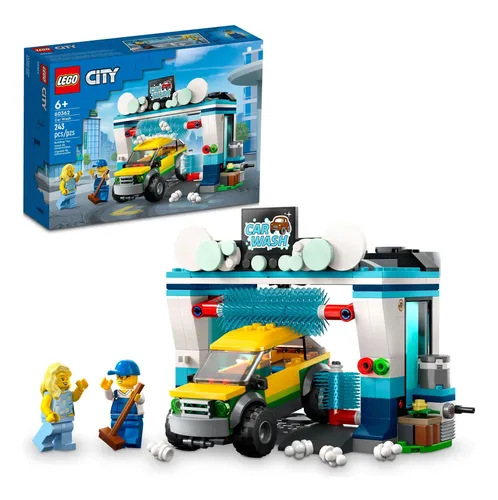 Set De Juguetes De Construcción Lego City Car Wash 60362 Par