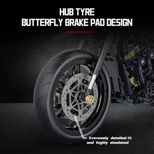 Bloques De Construcción Motocicleta Armable Harley Modelo