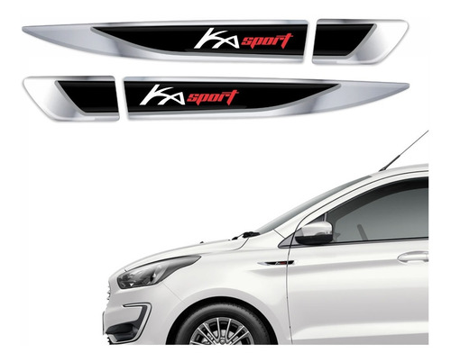 Par Emblemas Laterais Paralama Porta Ford Ka Sport Ver Res29