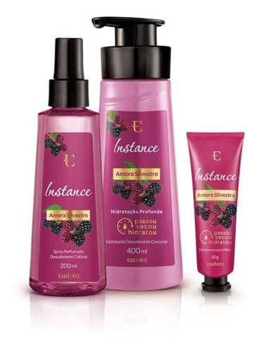 Imagem 2 de 2 de Creme Hidratante De Mãos Amora Silvestre Instance Eudora 30g
