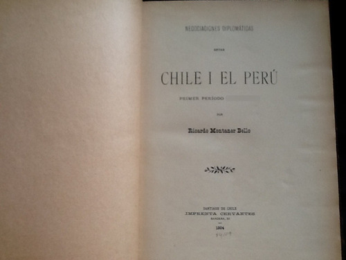 Negociaciones Diplomáticas Chile Perú - Ricardo Montaner