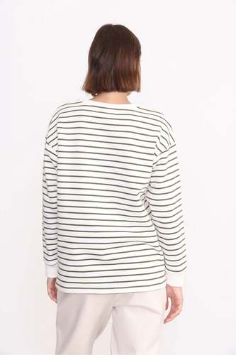 Buzo Mujer Rayado Cuello Redondo Anne Yagmour
