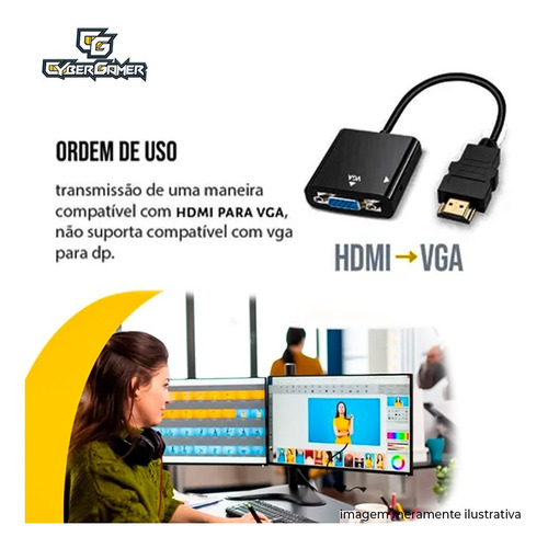Imagem 5 de 6 de Adaptador Vga X Hdmi C/saída De Audio - Linha Premium