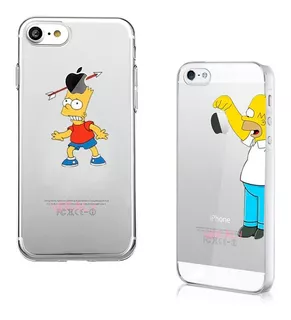 Funda Homero Simpson Para Phone 5 5s 6 6s Plus 7 Plus 8 X