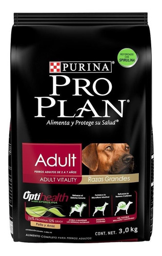 Alimento Pro Plan Para Perros Adulto De Raza Grande 3 Kg