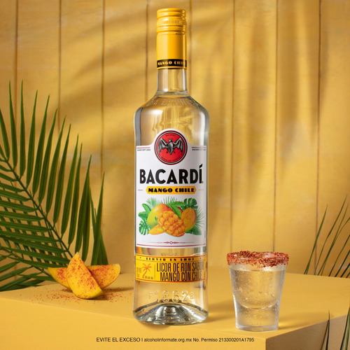 Pack Ron Bacardí Saborizado Mango Chile 700ml C/u 3 Unidades