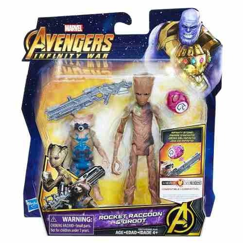 Avengers Infinity War Set Rocket Raccoon Groot Acces Hasbro