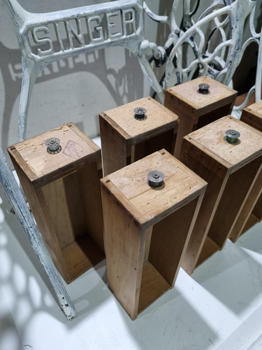 Cajones Madera Pino Brasil Antiguo Para Ordenar Herramientas (Usado)