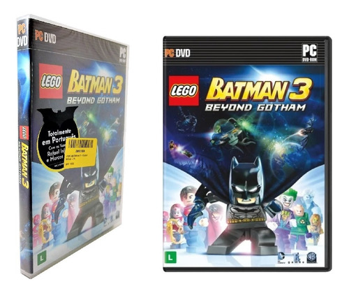 Jogo Batman 3 Gotham Lego Dvd Pc Ação Liga D Justiça Dc Game