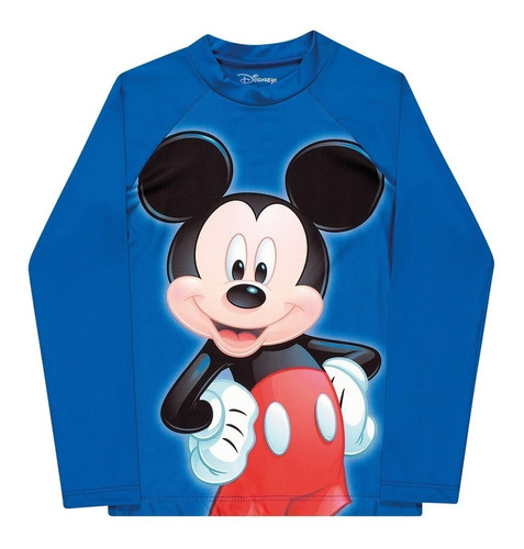 Camiseta Blusa Camisa Proteção Solar Uv 50 Infantil Mickey