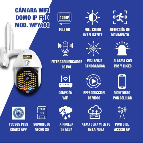Imagen 2 de 10 de Camara Wifi Domo Ip Ultra Fhd Exterior Nube Video Seguridad