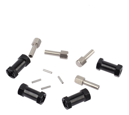 Adaptador De Eje De Rueda Hexagonal De 12 Mm De Aluminio Par