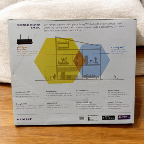 Extensor Wifi Doble Banda Netgear 802.11ac Negro 1200mbps (Usado)
