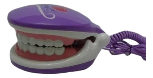 Telefone Dentadura Protese Boca Dentista Roxo