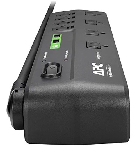 Apc 8-oultet Surge Protector 2630 Joules Con Puertos De Carg