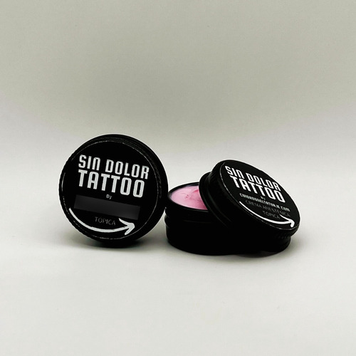 Sin Dolor Tattoo Crema Anestésica 10g Máxima Calma Tatuajes