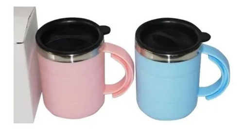 Mugs Con Tapa Hermetica Acero Inoxidable 450 Ml Js4 Mazugi