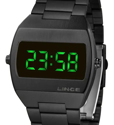 Relógio Lince Unissex Digital Quadrado Preto Mdn4622l Expx Relógio Lince Unissex Digital Quadrado Preto Mdn4622l Expx