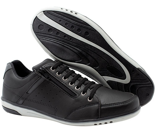 Imagem 5 de 9 de Kit 3 Pares De Sapatenis Masculino Casual Elástico Conforto