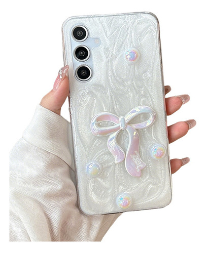 Funda Celular Color Mariposa Mujer Brillosa Tpu Para Samsung Uso Rudo Mujer Brillantes