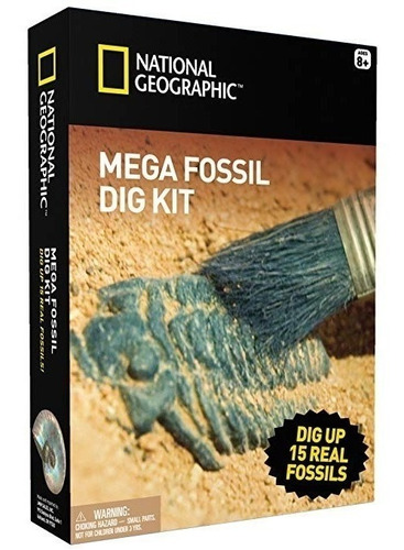 National Geographic Mega Fósil Mina - Dig Up 15 Fósiles Real